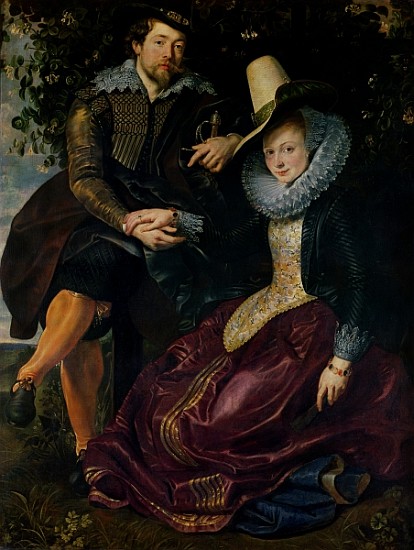 Self portrait with Isabella Brandt, his first wife, in the honeysuckle bower, c.1609 od Peter Paul Rubens