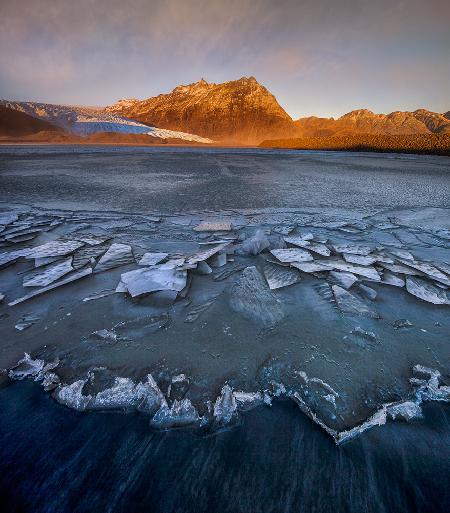 Broken ice cover