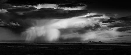 Storm over Westmannayer islands