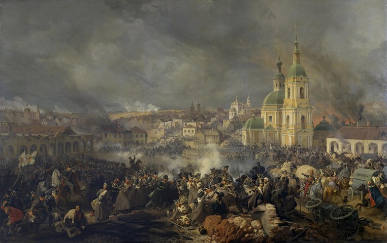 The Battle of Vyazma on November 3, 1812 od Peter von Hess