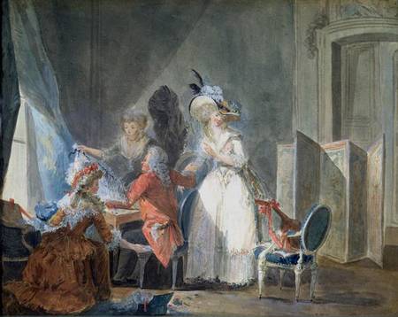 The Fashion Seller od Philibert-Louis Debucourt