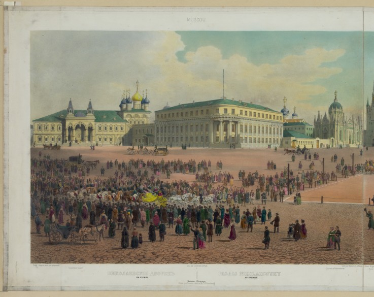 Nicholas Palace in the Moscow Kremlin (from a panoramic view of Moscow in 10 parts) od Philippe Benoist