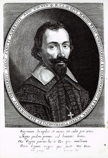 A portrait of Claude Maugis, advisor to Marie de Medici od Philippe de Champaigne