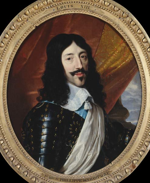Louis XIII / Painting by Champaigne od Philippe de Champaigne