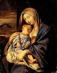 Madonna with child. od Philippe de Champaigne