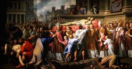 The Translation of the Bodies of SS. Gervase and Protase to Milan Cathedral od Philippe de Champaigne