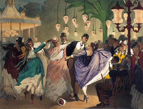 Waltz at the Bal Mabille od Philippe Jacques Linder