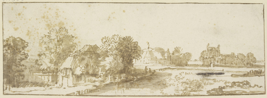 Landscape with village od Philips Koninck