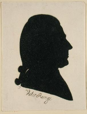 Daniel Nicolaus Runge (Father Runge), 1789 (Indian ink on paper) od Phillip Otto Runge