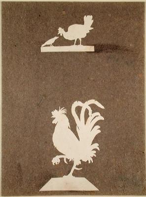 Farmyard birds (collage on paper) od Phillip Otto Runge