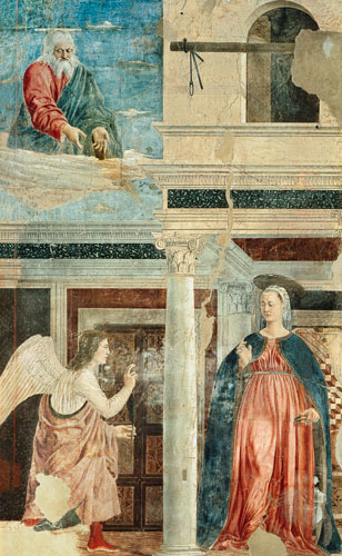 Annunciation, from the True Cross Cycle od Piero della Francesca