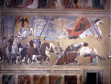 The Battle of the Milvian Bridge, 312 AD, from the Legend of the True Cross od Piero della Francesca