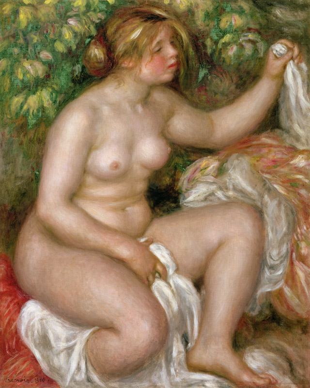Renoir / Apres le bain / 1910 od Pierre-Auguste Renoir