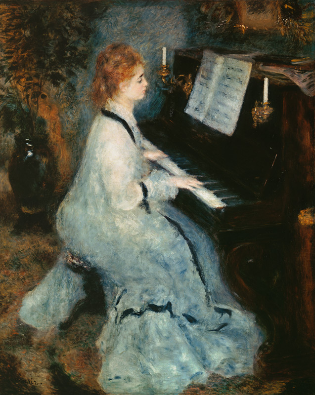 Woman at the piano od Pierre-Auguste Renoir