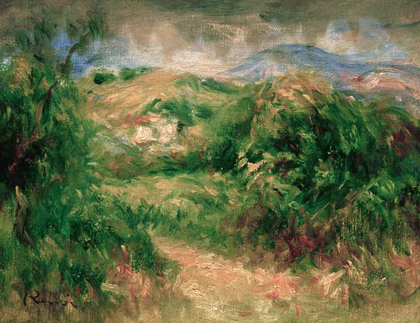 Renoir, Landschaft bei Cros-de-Cagnes od Pierre-Auguste Renoir
