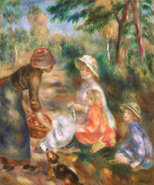 A.Renoir, Apfelverkäuferin od Pierre-Auguste Renoir