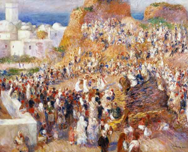 Renoir, Auguste 1841-1919. ''La Mosquee, fete arabe'' (The mosque, Arab festival), 1881. Oil on canv od Pierre-Auguste Renoir