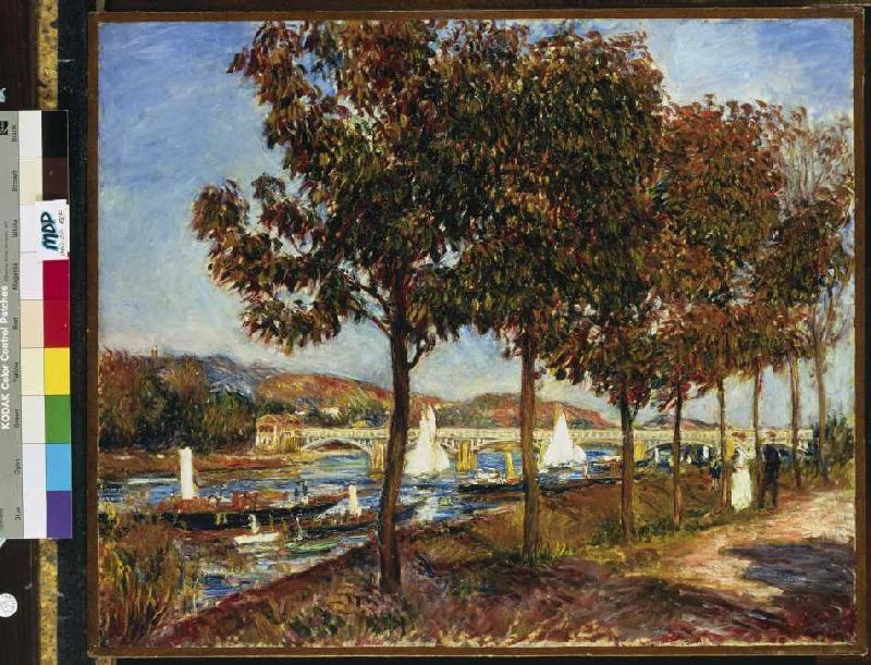 Autumn at the bridge of Argenteuil od Pierre-Auguste Renoir