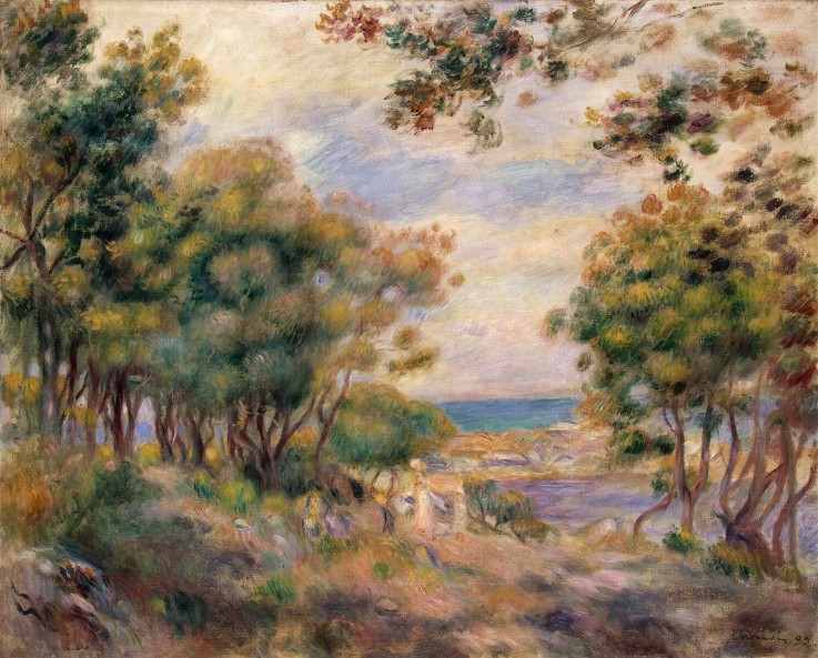 Landscape at Beaulieu od Pierre-Auguste Renoir