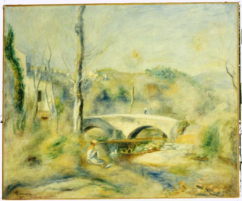 Landscape with bridge od Pierre-Auguste Renoir