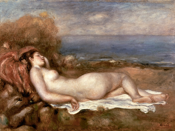 Renoir / Baigneuse chouchee au bord ... od Pierre-Auguste Renoir