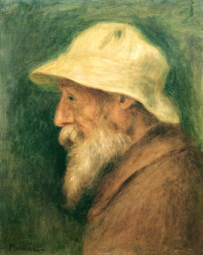 Autoportrét s bílým kloboukem od Pierre-Auguste Renoir