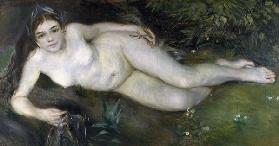 A Nymph by a Stream