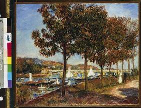 Autumn at the bridge of Argenteuil