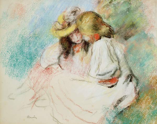Renoir / Two reading girls / c.1890 od Pierre-Auguste Renoir