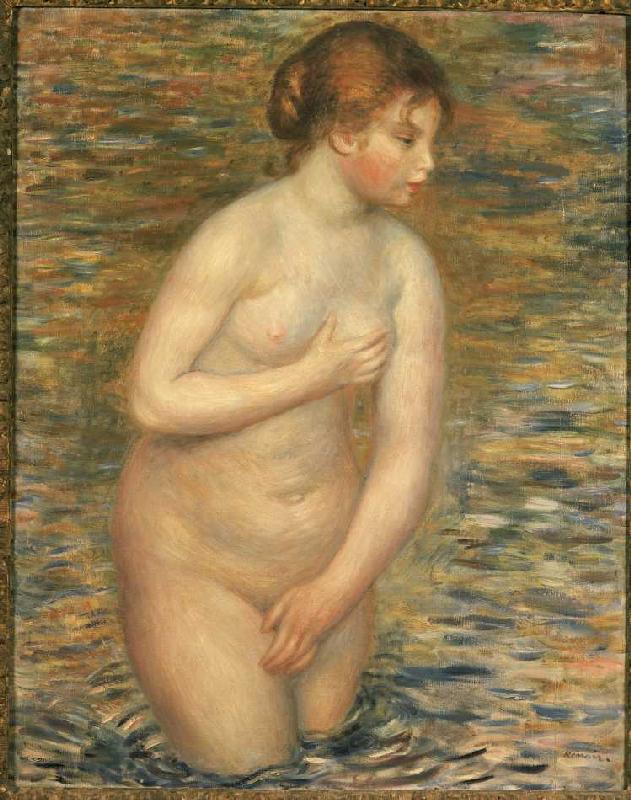 Female act in the water od Pierre-Auguste Renoir
