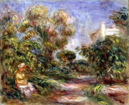 Woman in a Landscape od Pierre-Auguste Renoir