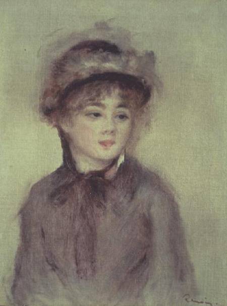 Young Woman in a Hat od Pierre-Auguste Renoir