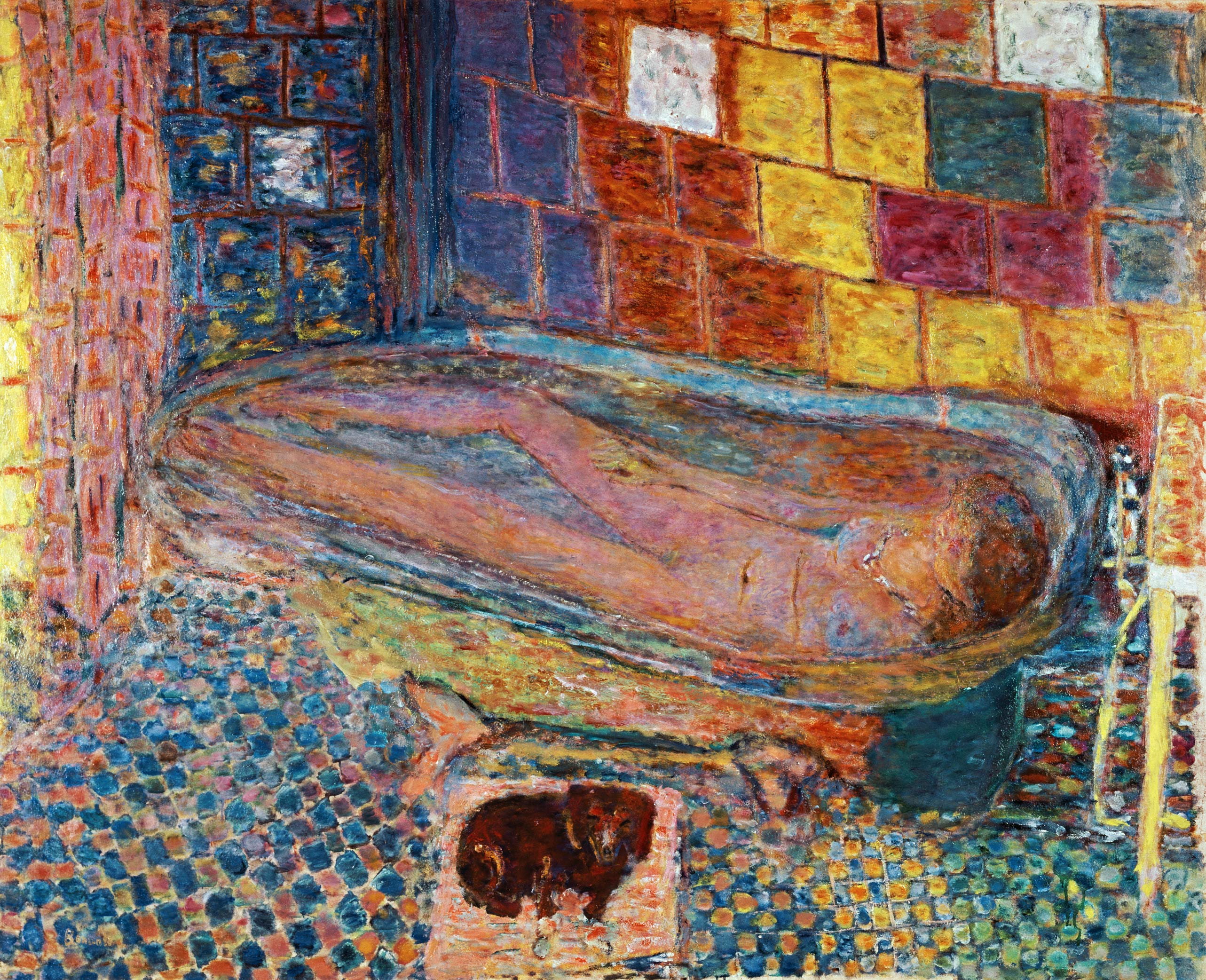 In the bathtub od Pierre Bonnard