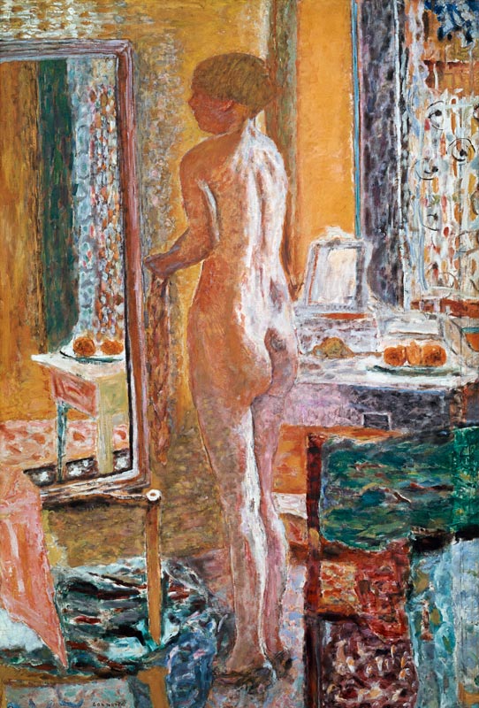 Nu au miroir (La Toilette) od Pierre Bonnard