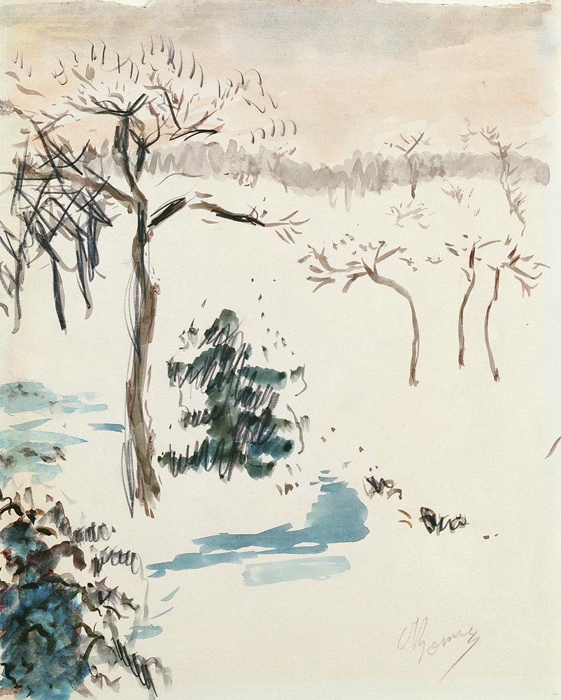 Winter Landscape od Pierre Bonnard