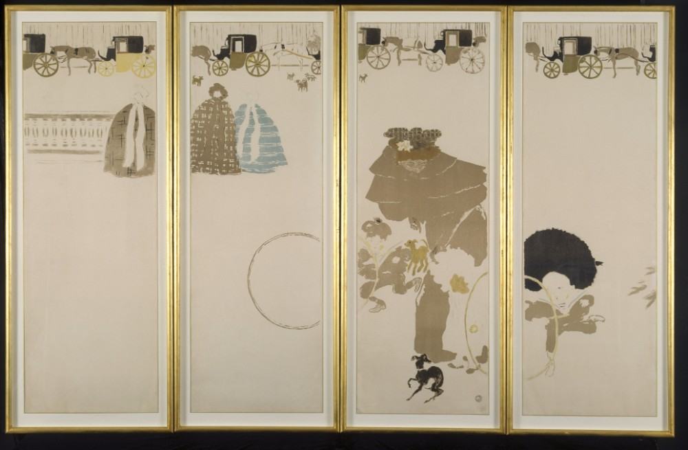 The Folding Screen - 4 panels od Pierre Bonnard