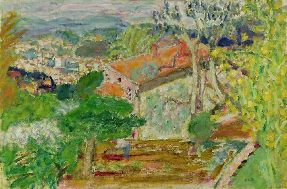 Landscape with a Red House od Pierre Bonnard