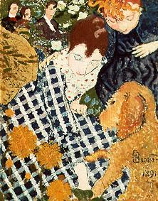 Mother with child and dog. od Pierre Bonnard