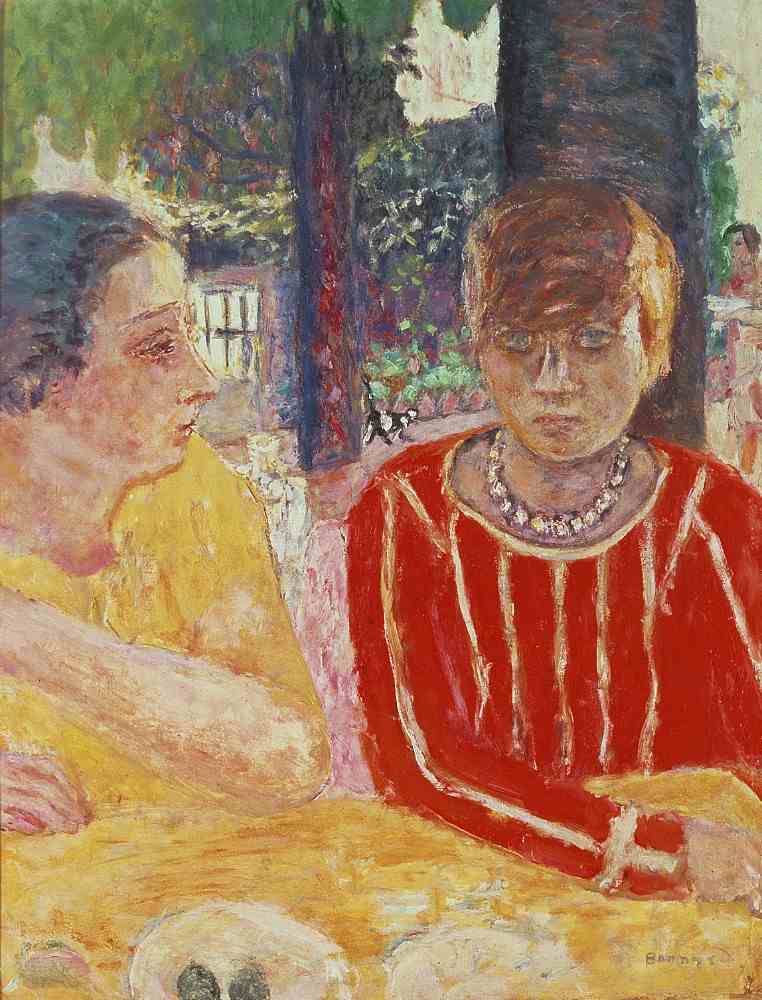 Portrait of Madame Reine Natanson and Marthe Bonnard od Pierre Bonnard