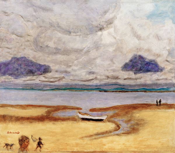 Der Strand bei Ebbe (Ebbe bei Arcachon) od Pierre Bonnard