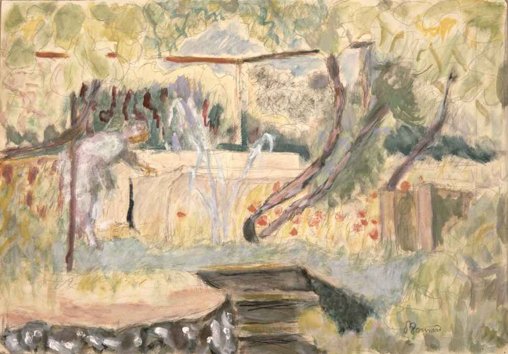 Study for Woman in a Garden od Pierre Bonnard