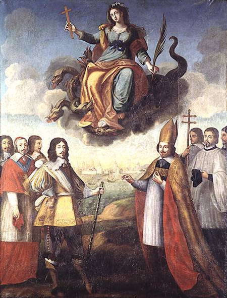 Entry of Louis XIII (1601-43) King of France and Navarre, into La Rochelle od Pierre Courtillon