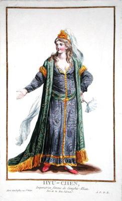 Hyu-Chen, wife of Genghis Khan, from 'Receuil des Estampes, representant les Rangs et les Dignites,