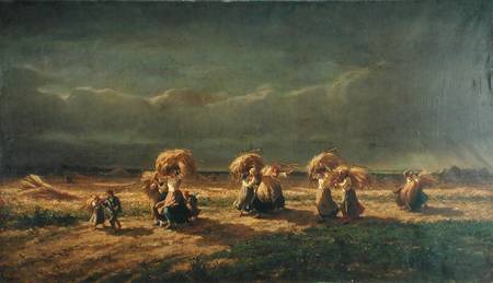 Gleaners at Chambaudoin od Pierre Edmond Alexandre Hedouin