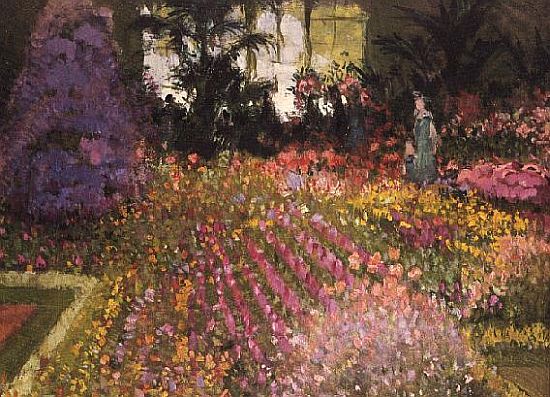 The Flower Garden od Pierre-Eugène Montézin