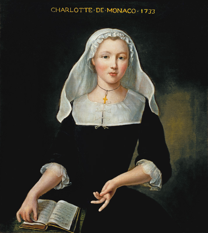 Portrait of Charlotte Grimaldi of Monaco od Pierre Gobert