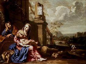 Rest on the flight to Egypt