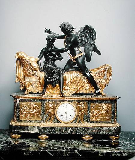 Cupid and Psyche Mantlepiece Clock od Pierre Philippe Thomire
