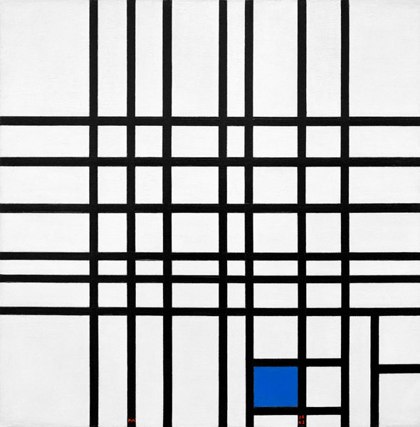 Composition Nr. 12; blue/1937-42 od Piet Mondrian