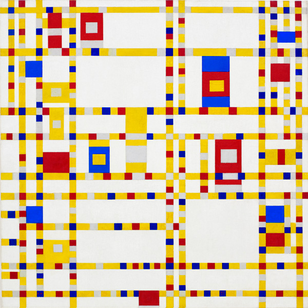 Brodway Boogie Woogie od Piet Mondrian